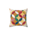 Geometrical Pattern Spun Polyester Square Pillow Oasis - DipaliZ