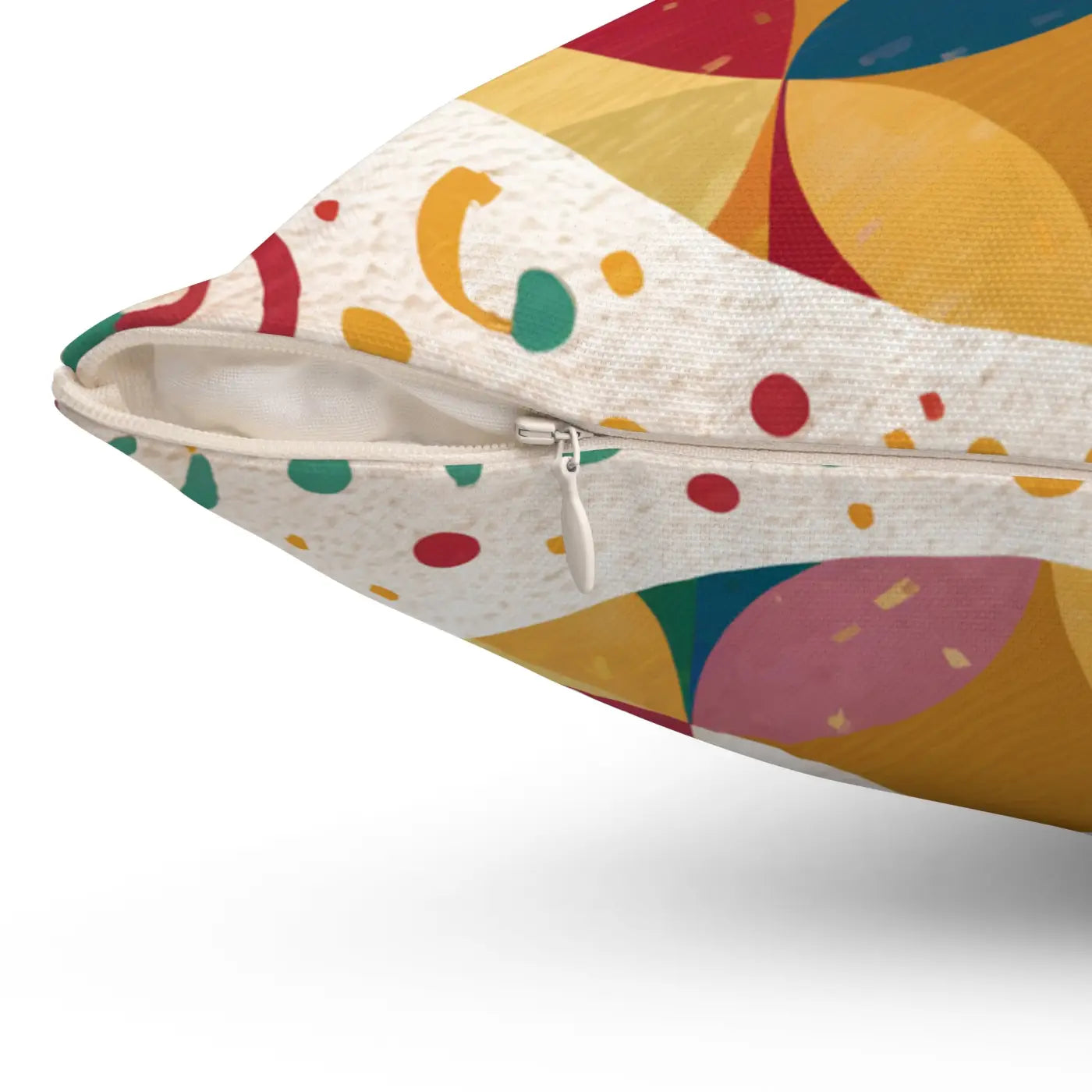 Geometrical Pattern Spun Polyester Square Pillow Oasis - DipaliZ