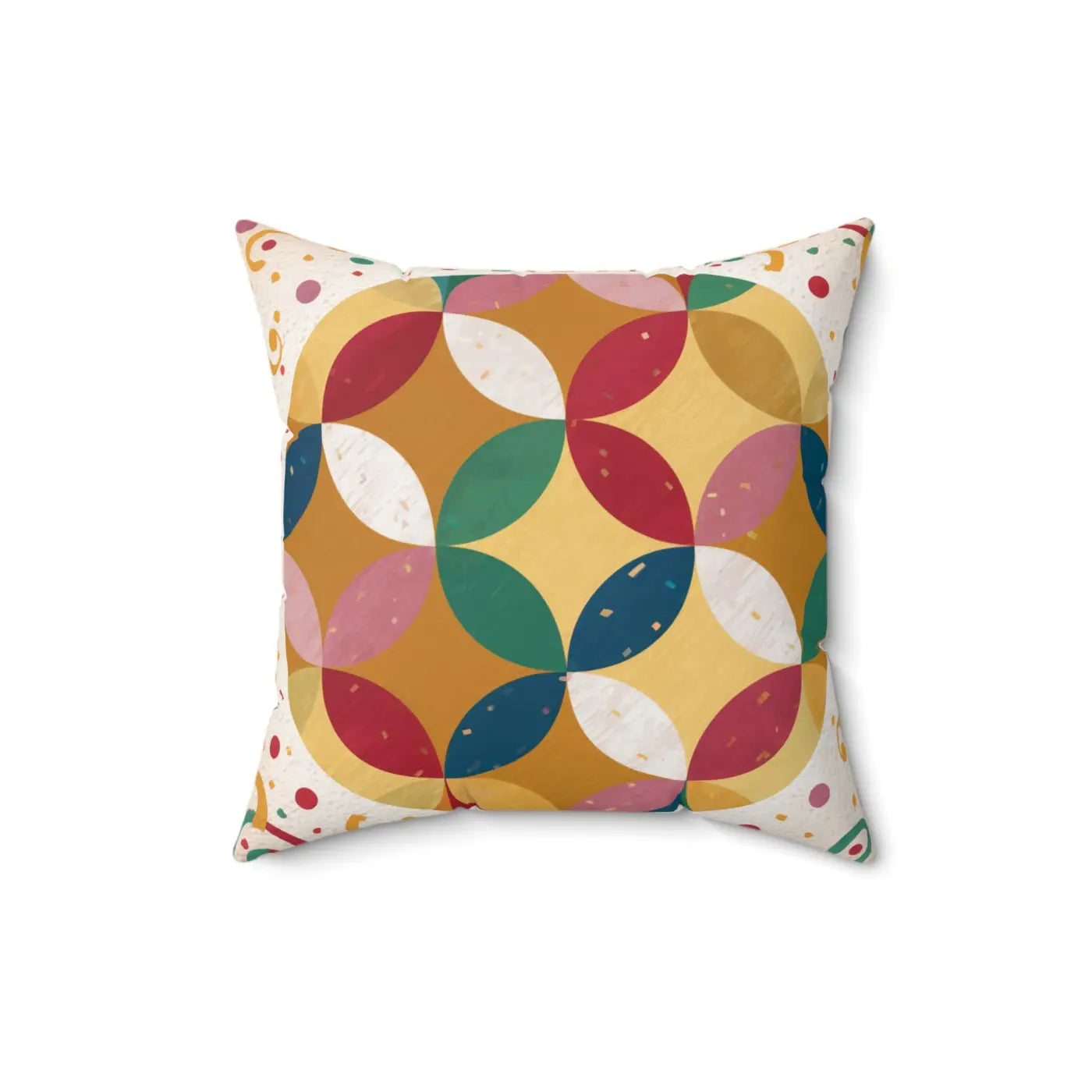 Geometrical Pattern Spun Polyester Square Pillow Oasis - DipaliZ