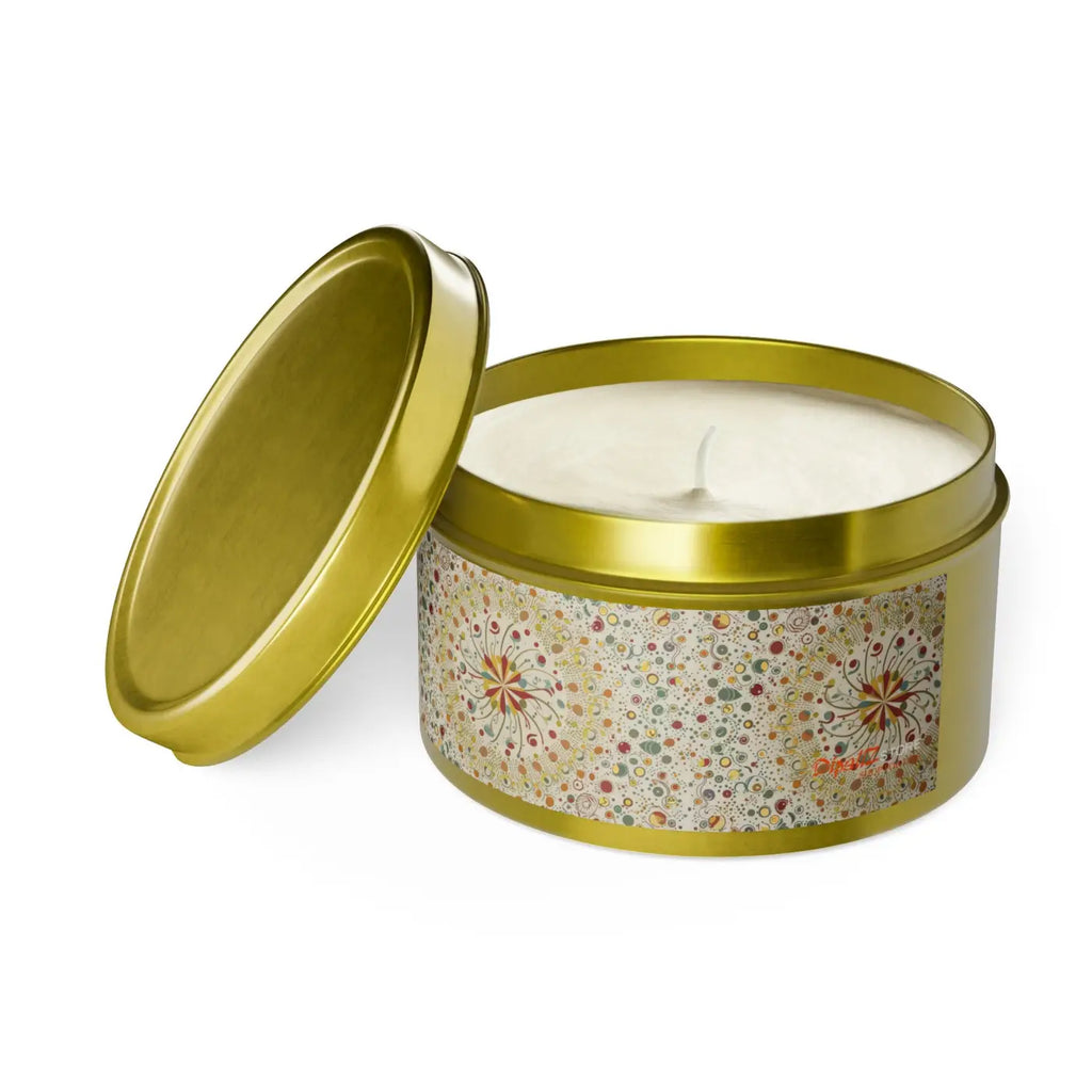Soy Wax Tin Candles - Coconut Blend with Cotton Wick - DipaliZ