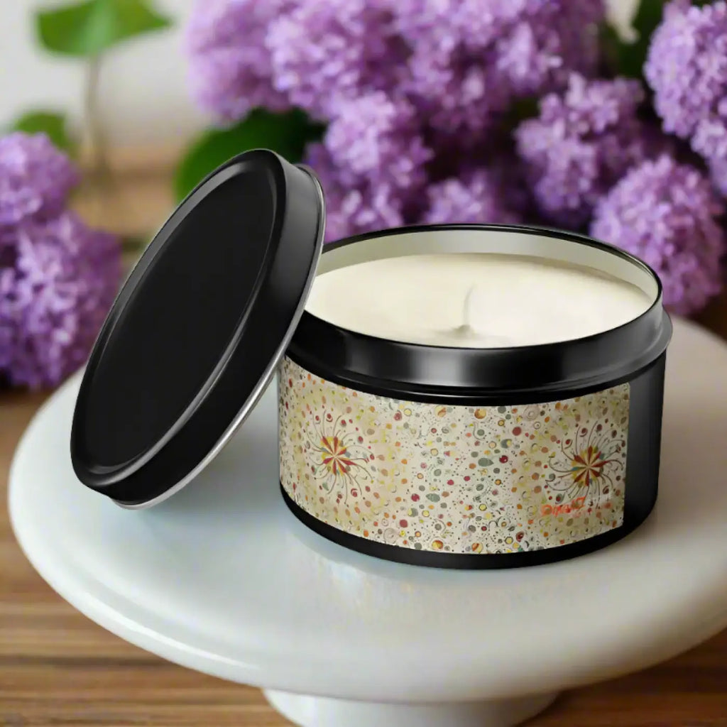 Soy Wax Tin Candles - Coconut Blend with Cotton Wick - DipaliZ