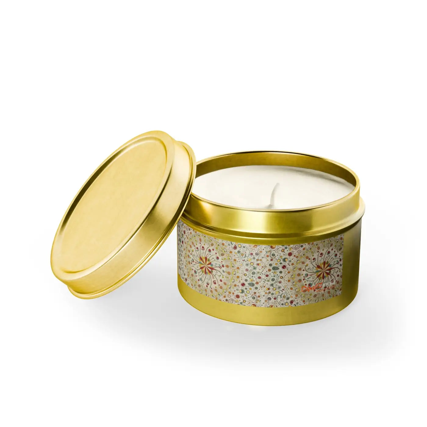 Soy Wax Tin Candles - Coconut Blend with Cotton Wick - DipaliZ