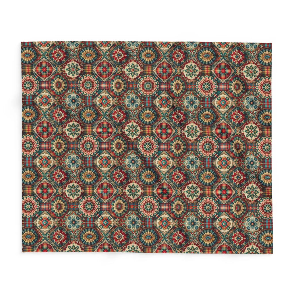 Cozy Arctic Fleece Blankets - Vibrant Geometric Patterns - DipaliZ