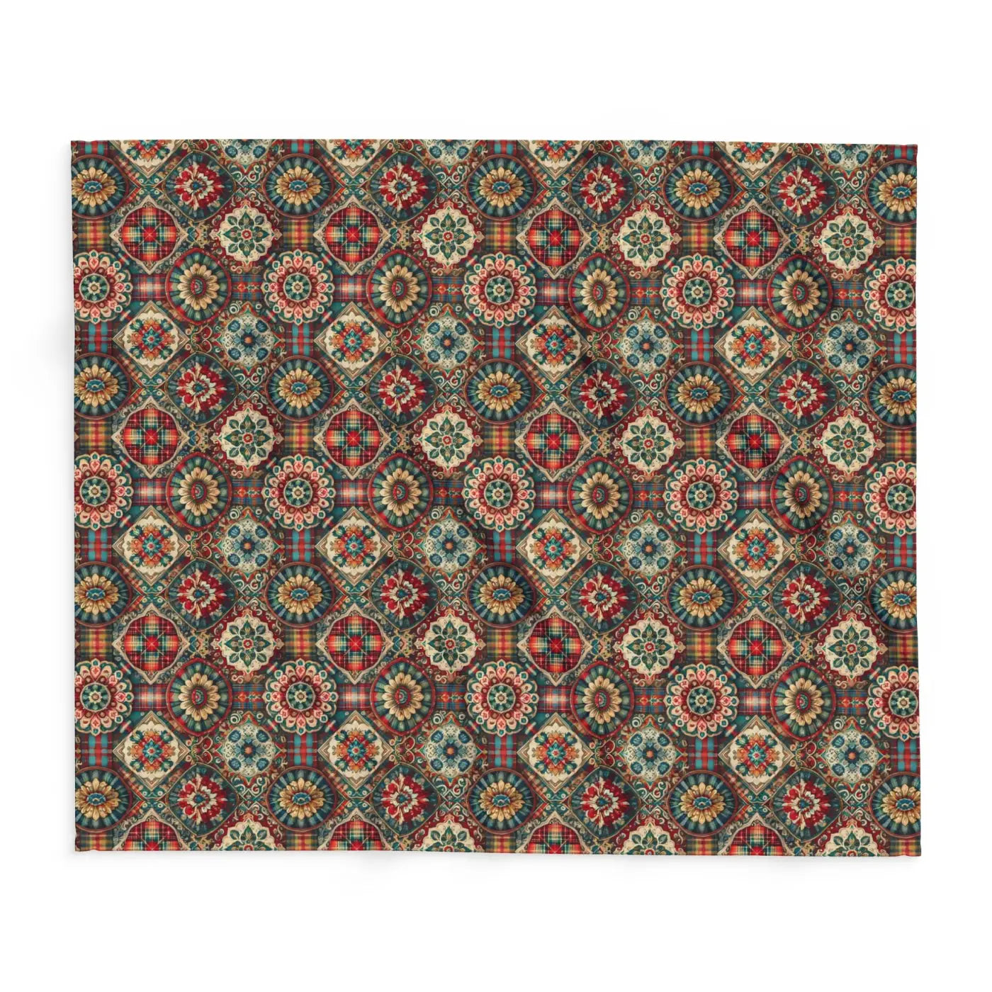 Cozy Arctic Fleece Blankets - Vibrant Geometric Patterns - DipaliZ