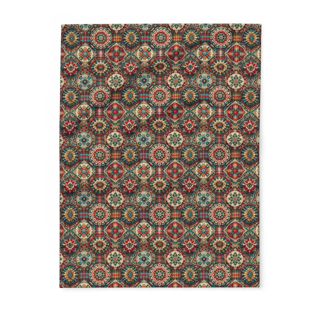 Cozy Arctic Fleece Blankets - Vibrant Geometric Patterns - DipaliZ