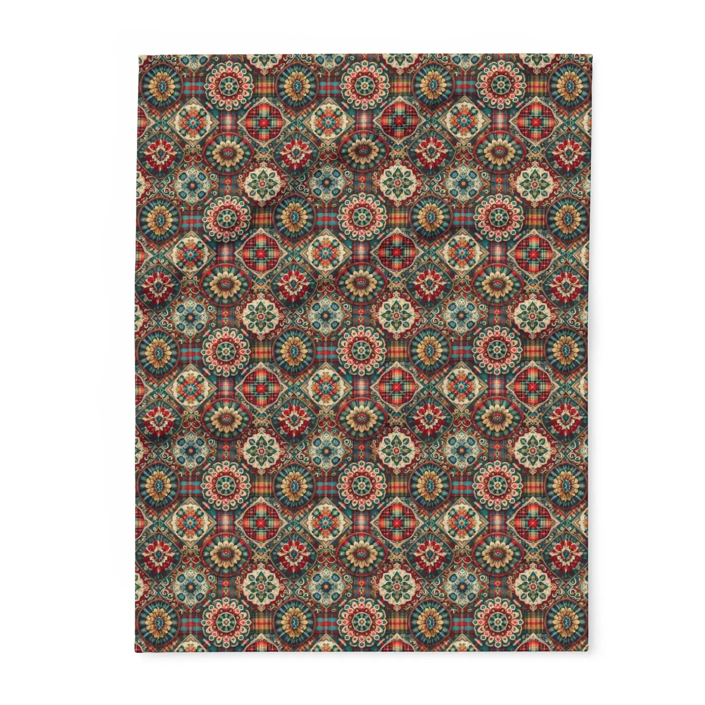 Cozy Arctic Fleece Blankets - Vibrant Geometric Patterns - DipaliZ
