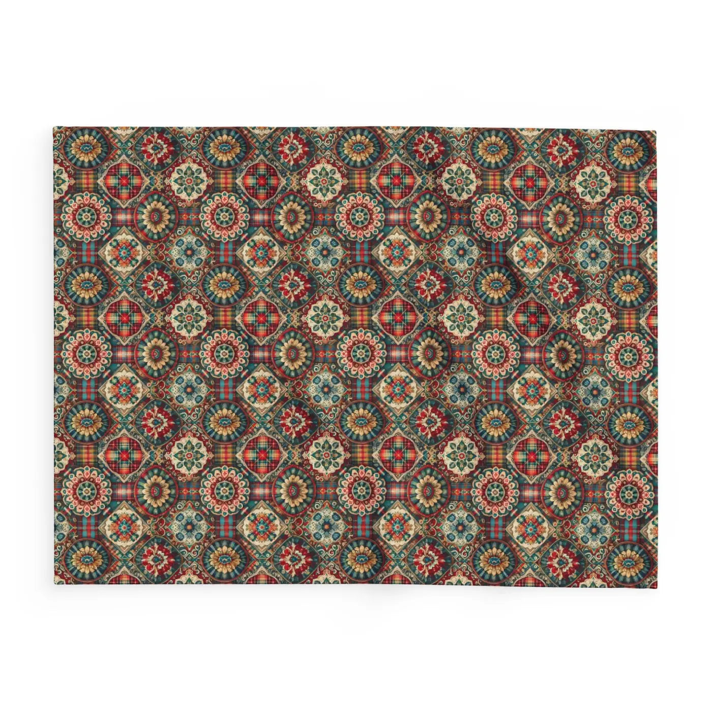 Cozy Arctic Fleece Blankets - Vibrant Geometric Patterns - DipaliZ