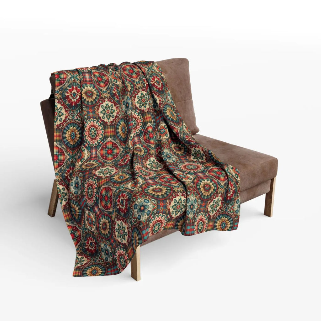 Cozy Arctic Fleece Blankets - Vibrant Geometric Patterns - DipaliZ