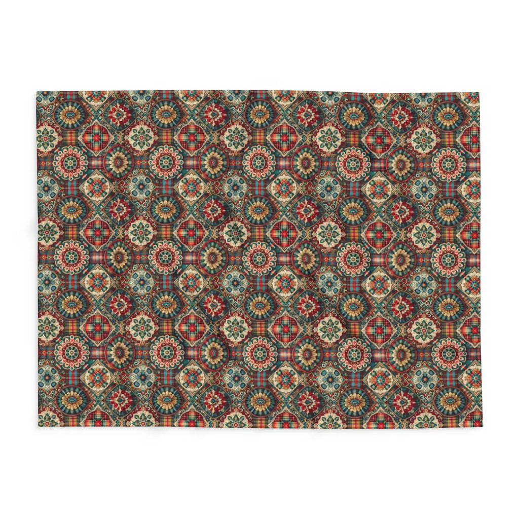 Cozy Arctic Fleece Blankets - Vibrant Geometric Patterns - DipaliZ