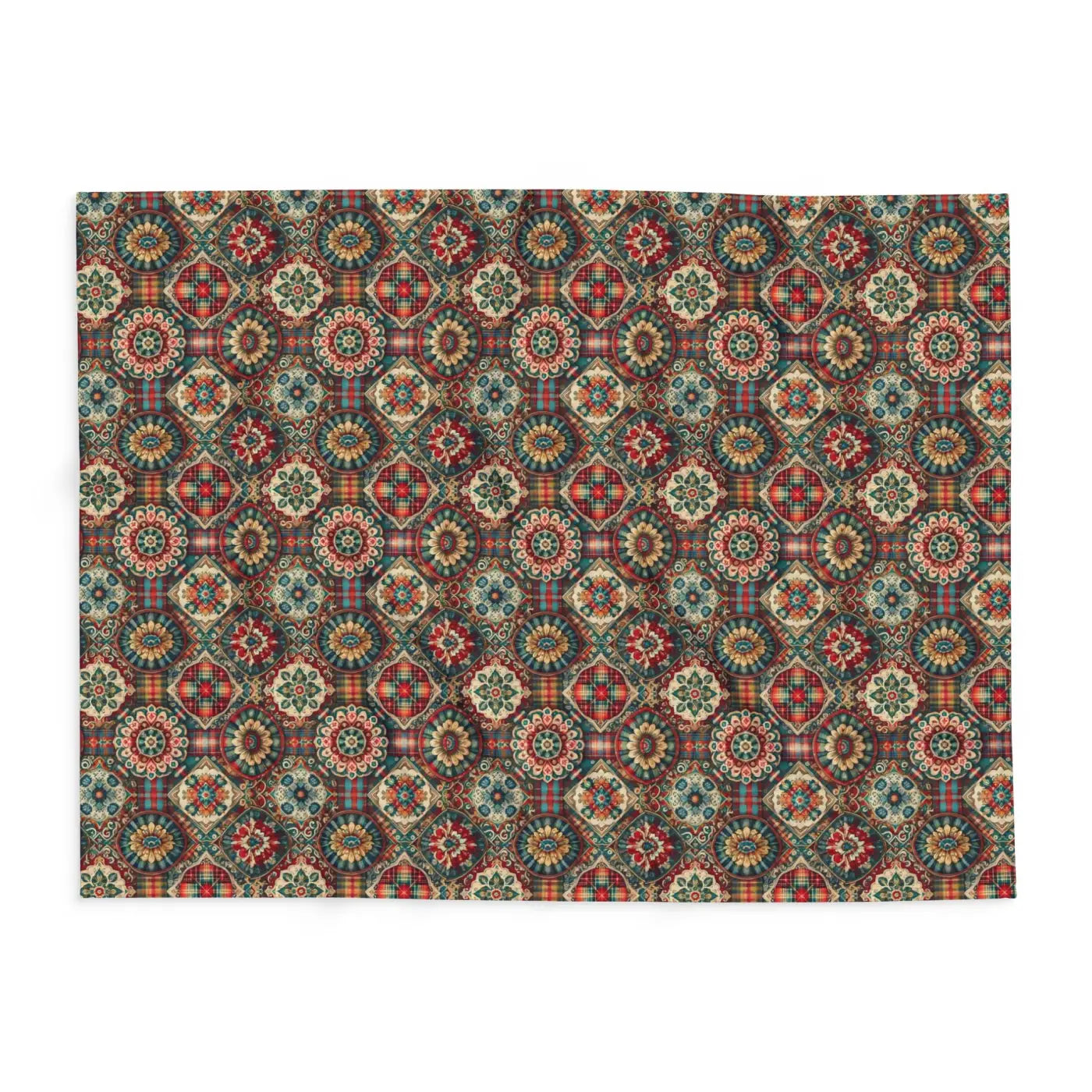 Cozy Arctic Fleece Blankets - Vibrant Geometric Patterns - DipaliZ