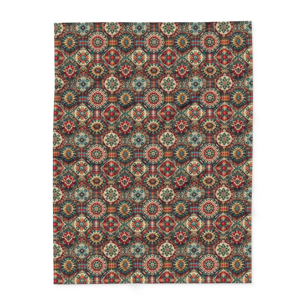 Cozy Arctic Fleece Blankets - Vibrant Geometric Patterns - DipaliZ