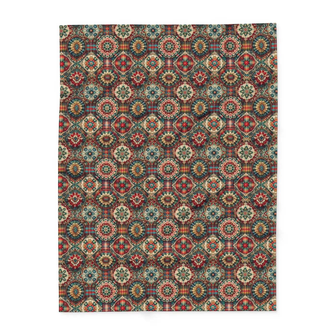 Cozy Arctic Fleece Blankets - Vibrant Geometric Patterns - DipaliZ