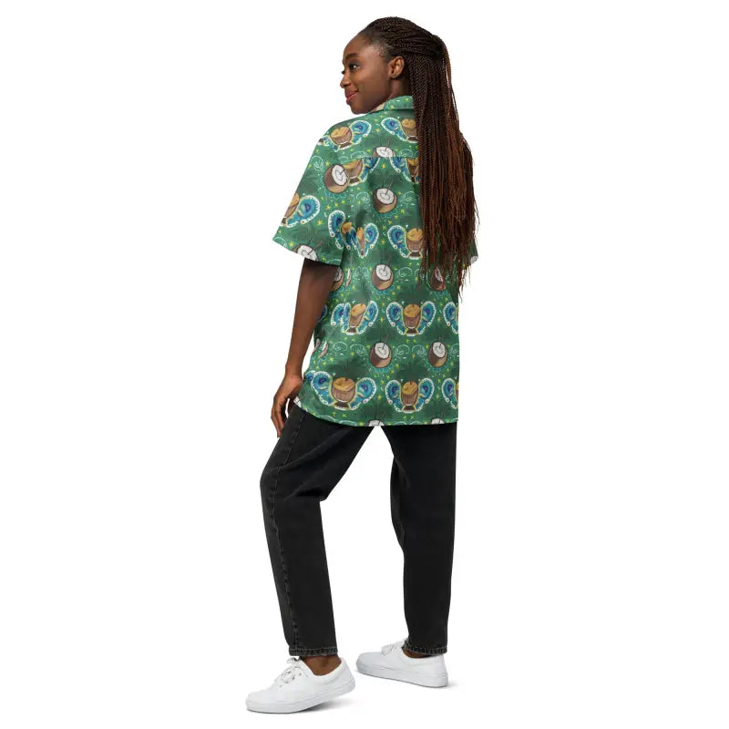 Moisture-Wicking Summer Shirt - Eco-Friendly Tropical Vibe - DipaliZ
