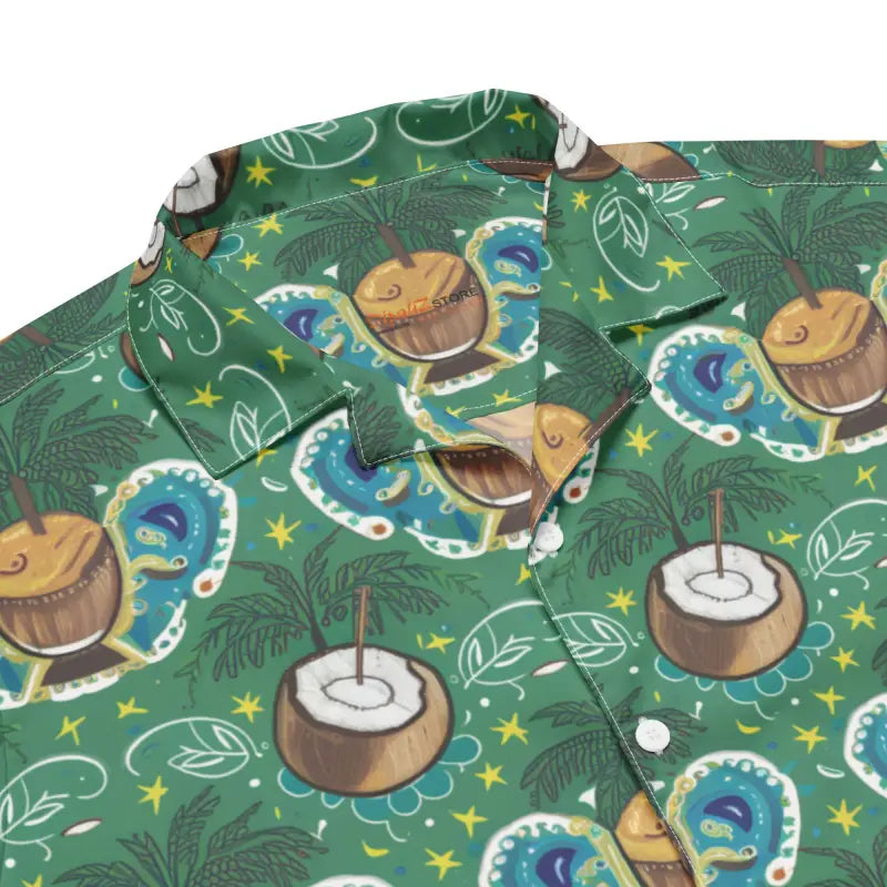 Moisture-Wicking Summer Shirt - Eco-Friendly Tropical Vibe - DipaliZ