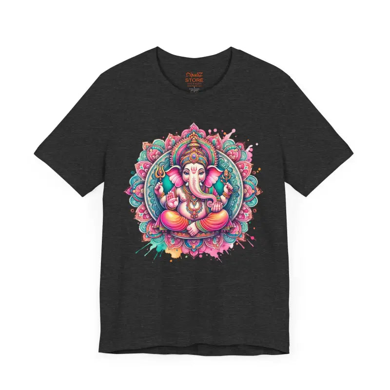 Mandala Ganesha Short Sleeve Tee - Comfort Fit - DipaliZ