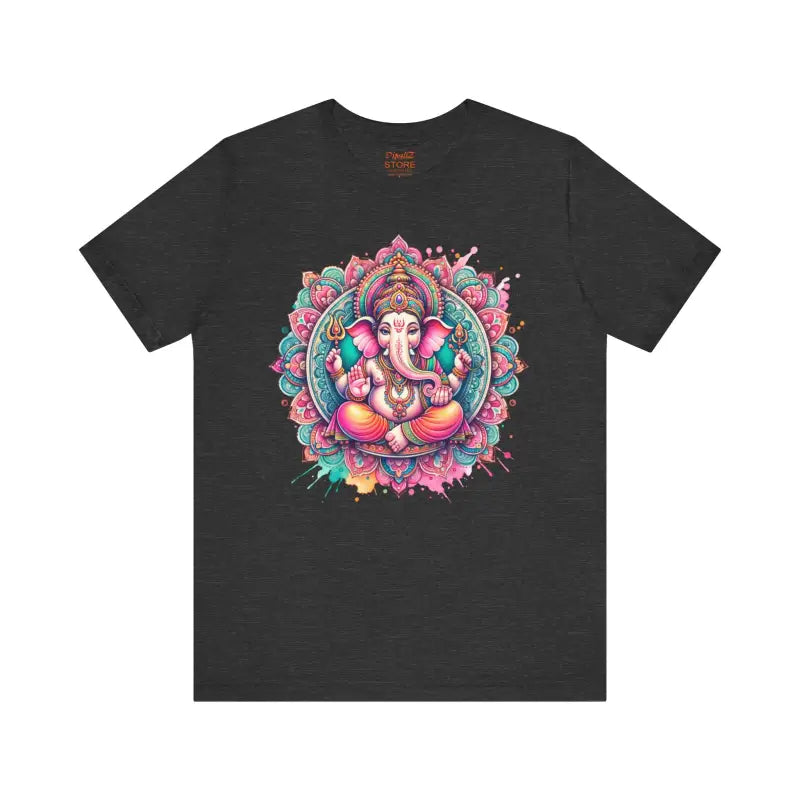 Mandala Ganesha Short Sleeve Tee - Comfort Fit - DipaliZ