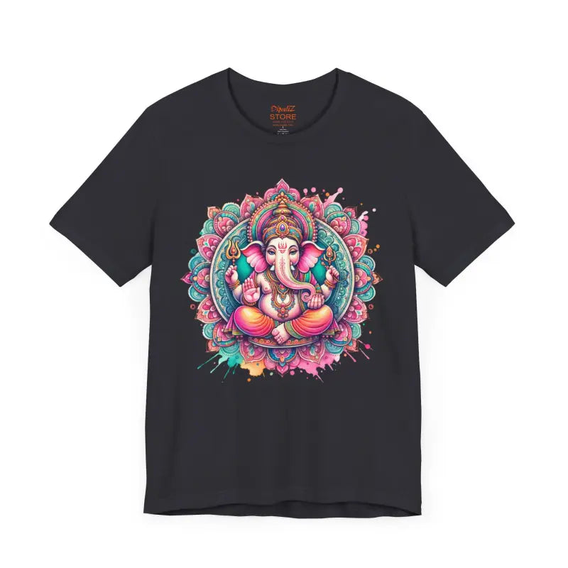 Mandala Ganesha Short Sleeve Tee - Comfort Fit - DipaliZ