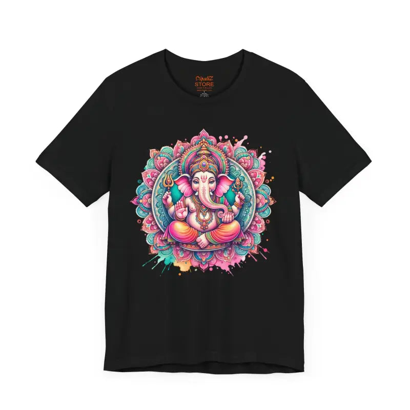 Mandala Ganesha Short Sleeve Tee - Comfort Fit - DipaliZ