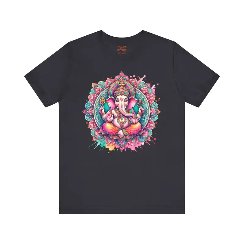 Mandala Ganesha Short Sleeve Tee - Comfort Fit - DipaliZ