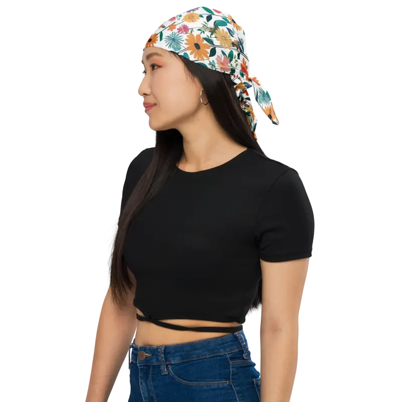Print Bandana - Eco Friendly Floral Design - DipaliZ