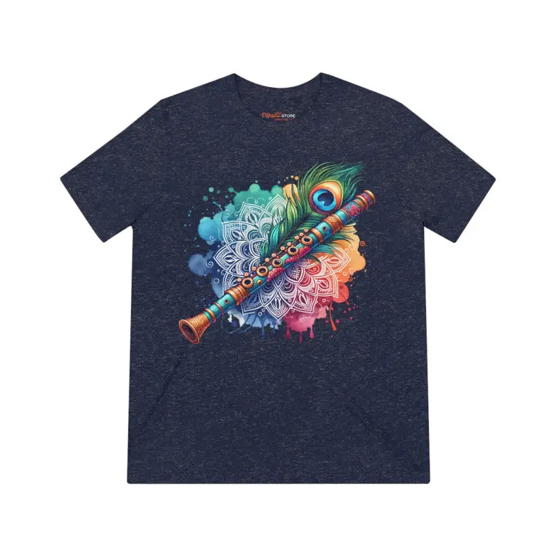 Hare Krishna Triblend Tee - Meditation Inspired Style - DipaliZ