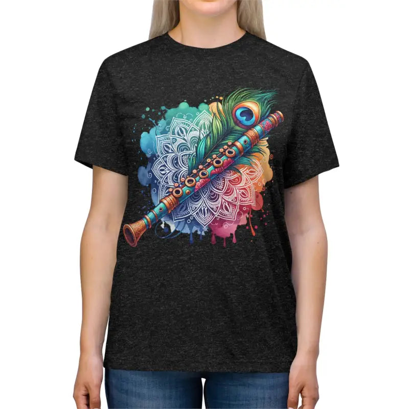 Hare Krishna Triblend Tee - Meditation Inspired Style - DipaliZ