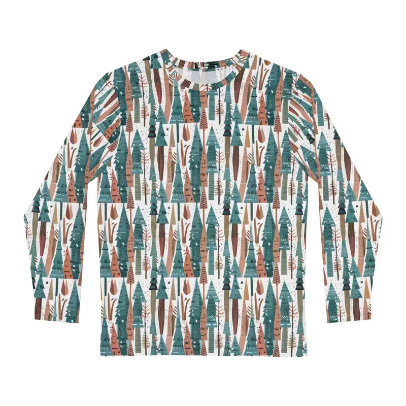 Cozy Forest Tees - Men's Long Sleeve Nature Escape - DipaliZ