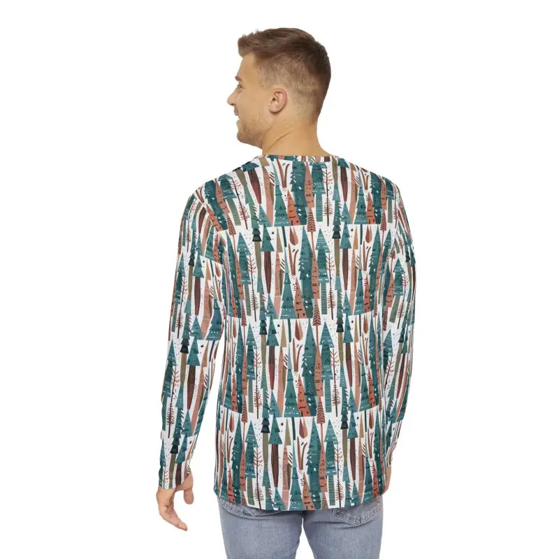 Cozy Forest Tees - Men's Long Sleeve Nature Escape - DipaliZ