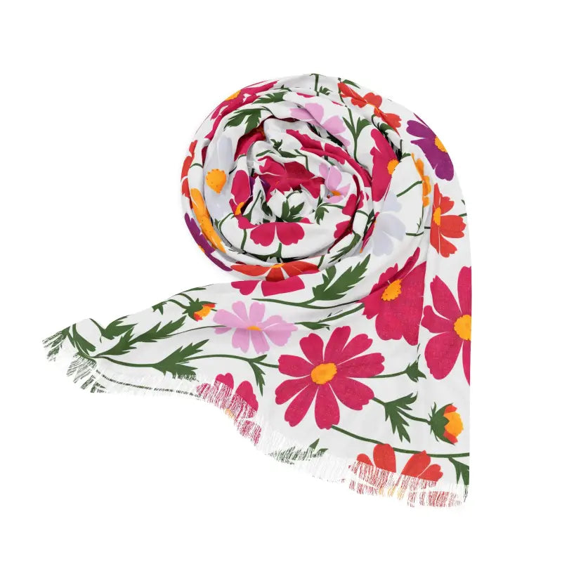 Floral Print Lightweight Scarf - Eco-Friendly Gift - DipaliZ