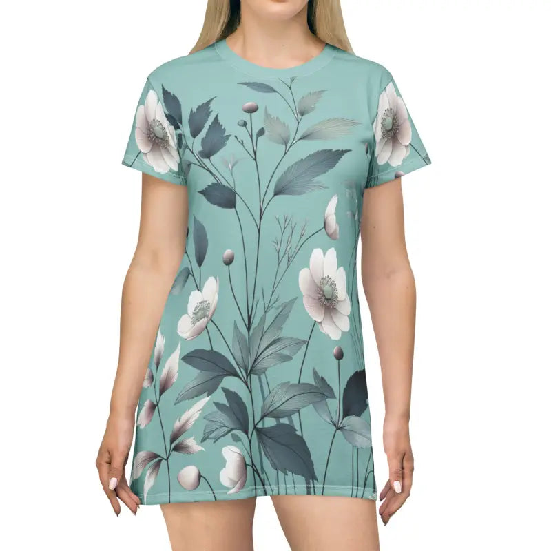 Pastel Paradise Print Shirt Dress - Floral Style - DipaliZ