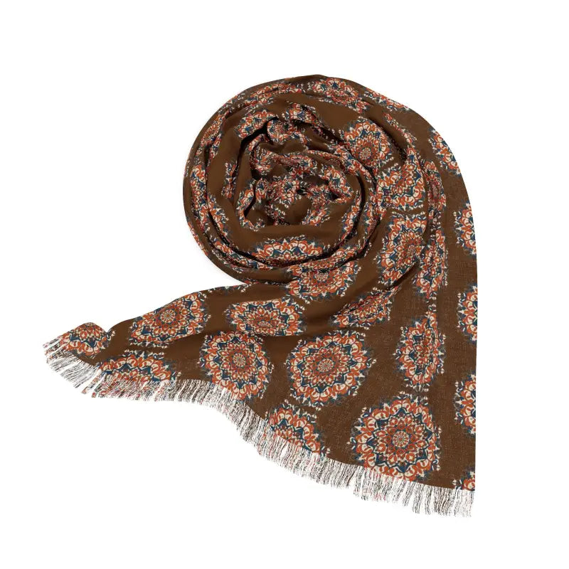 Geometric Print Scarf - Chic Trendy Apparel Style - DipaliZ