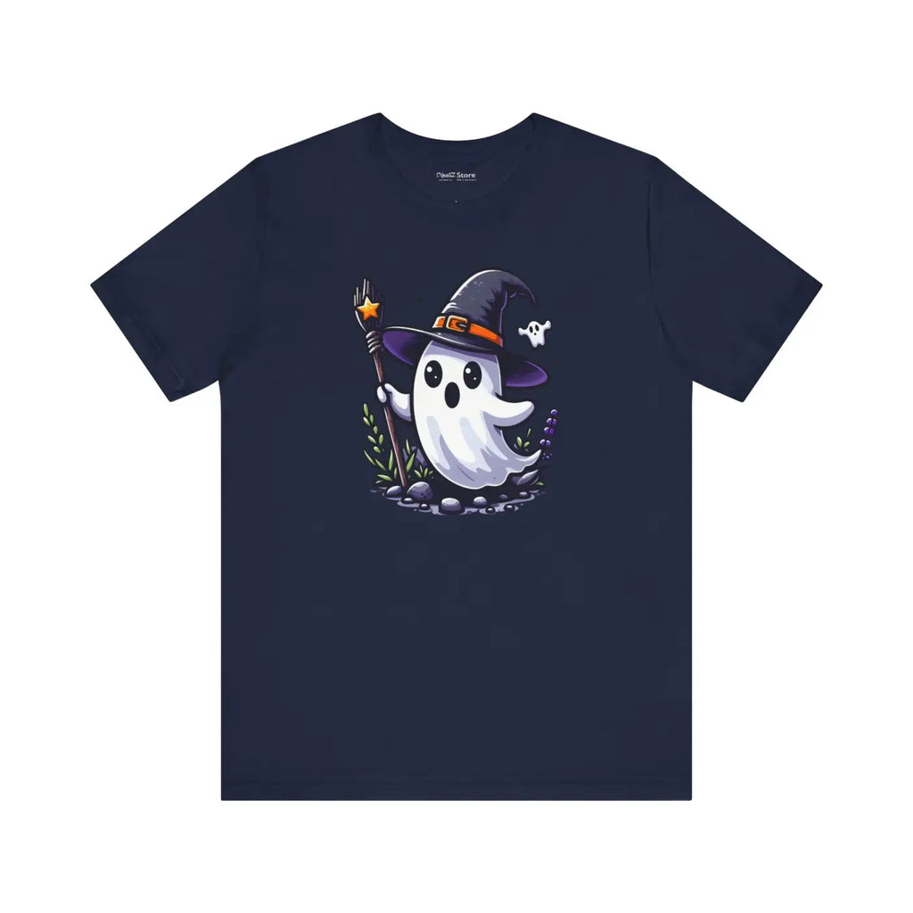 Unisex Ghost Tee - Irresistibly Soft with Ribbed Knit Collars - DipaliZ