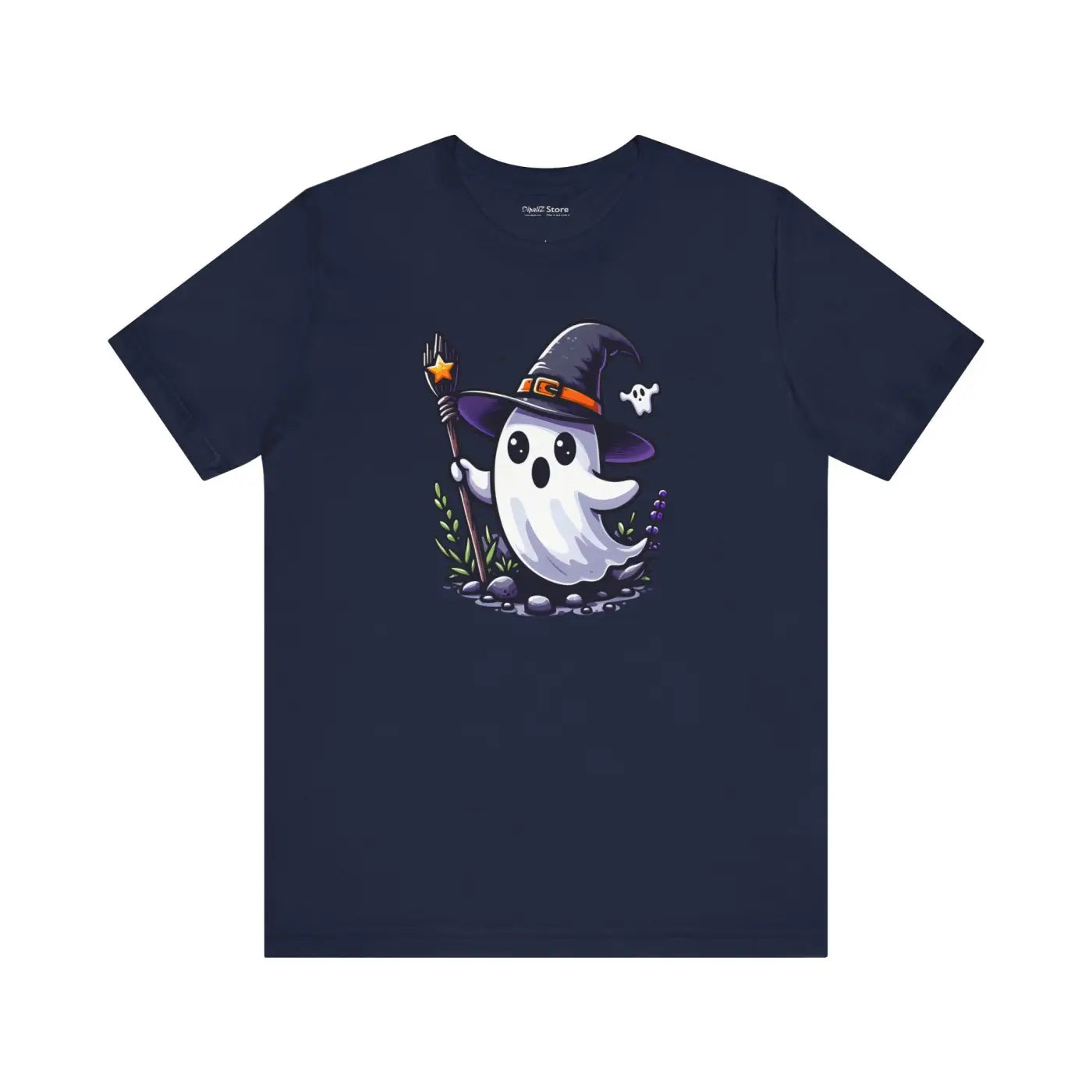 Unisex Ghost Tee - Irresistibly Soft with Ribbed Knit Collars - DipaliZ