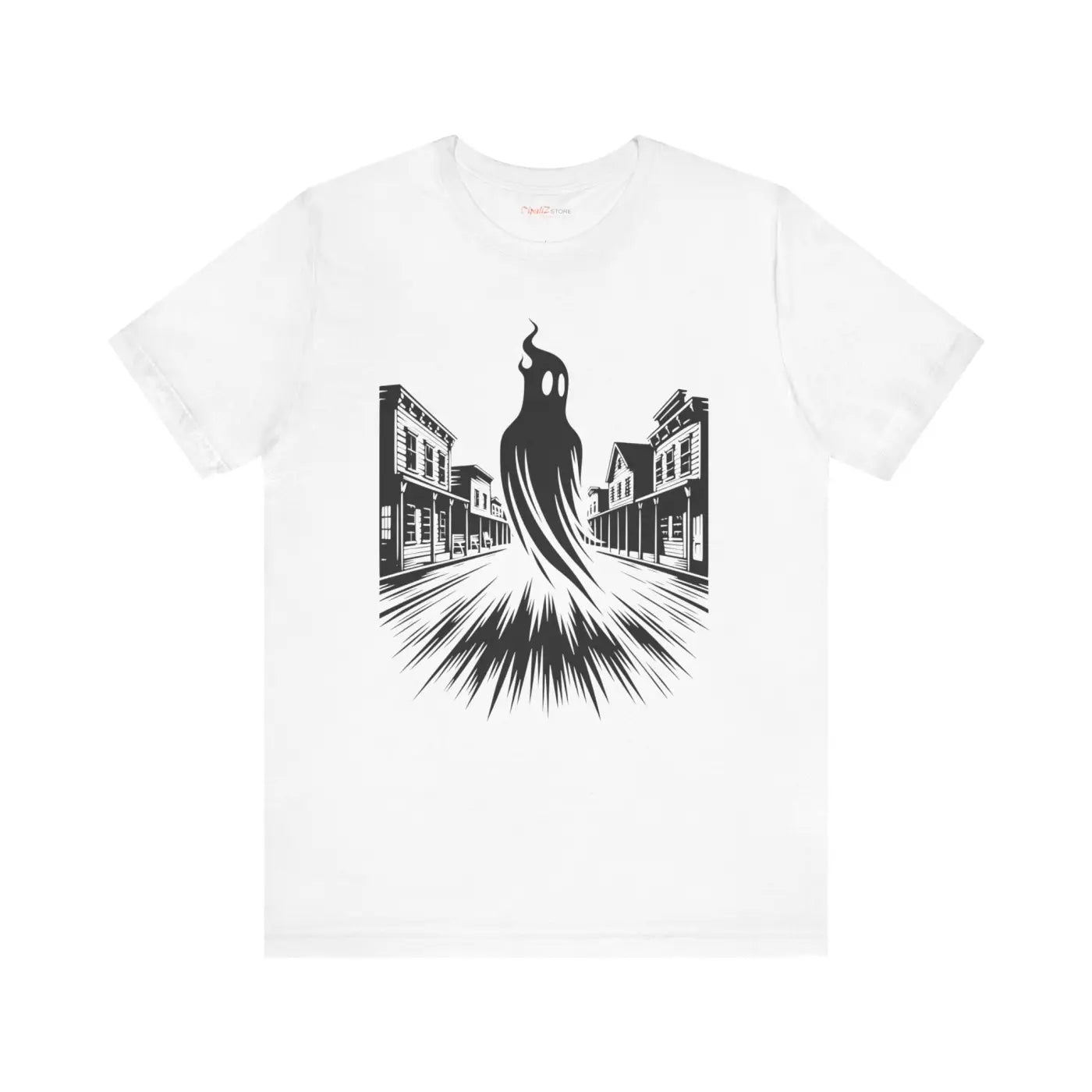 Scary Ghost Halloween Tee - Jersey Short Sleeve - DipaliZ