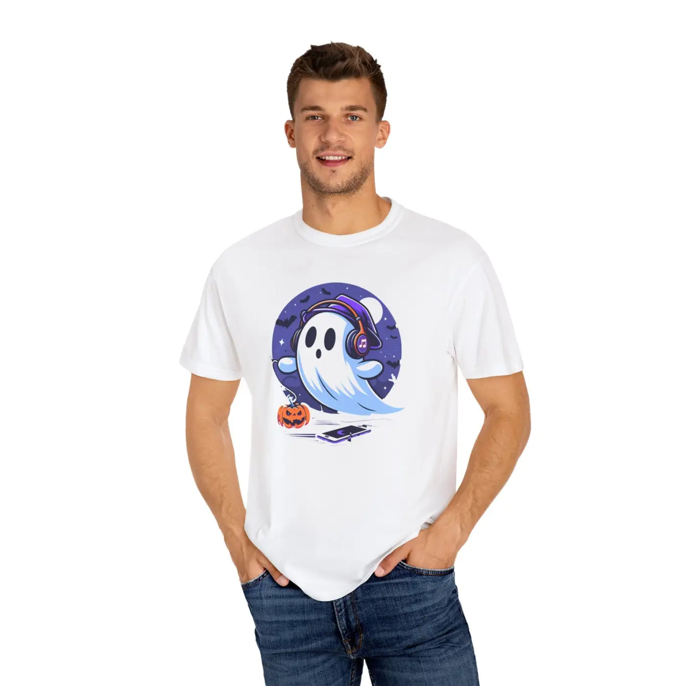 Ghost Headphones Comfort Colors Tee - Garment-Dyed T-Shirt - DipaliZ