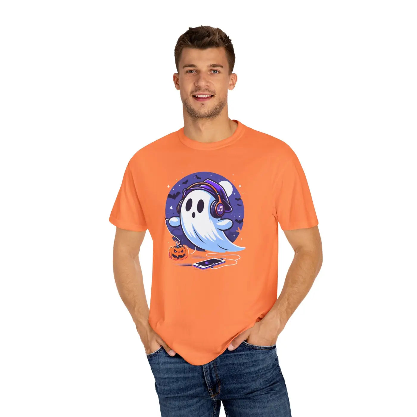 Ghost Headphones Comfort Colors Tee - Garment-Dyed T-Shirt - DipaliZ