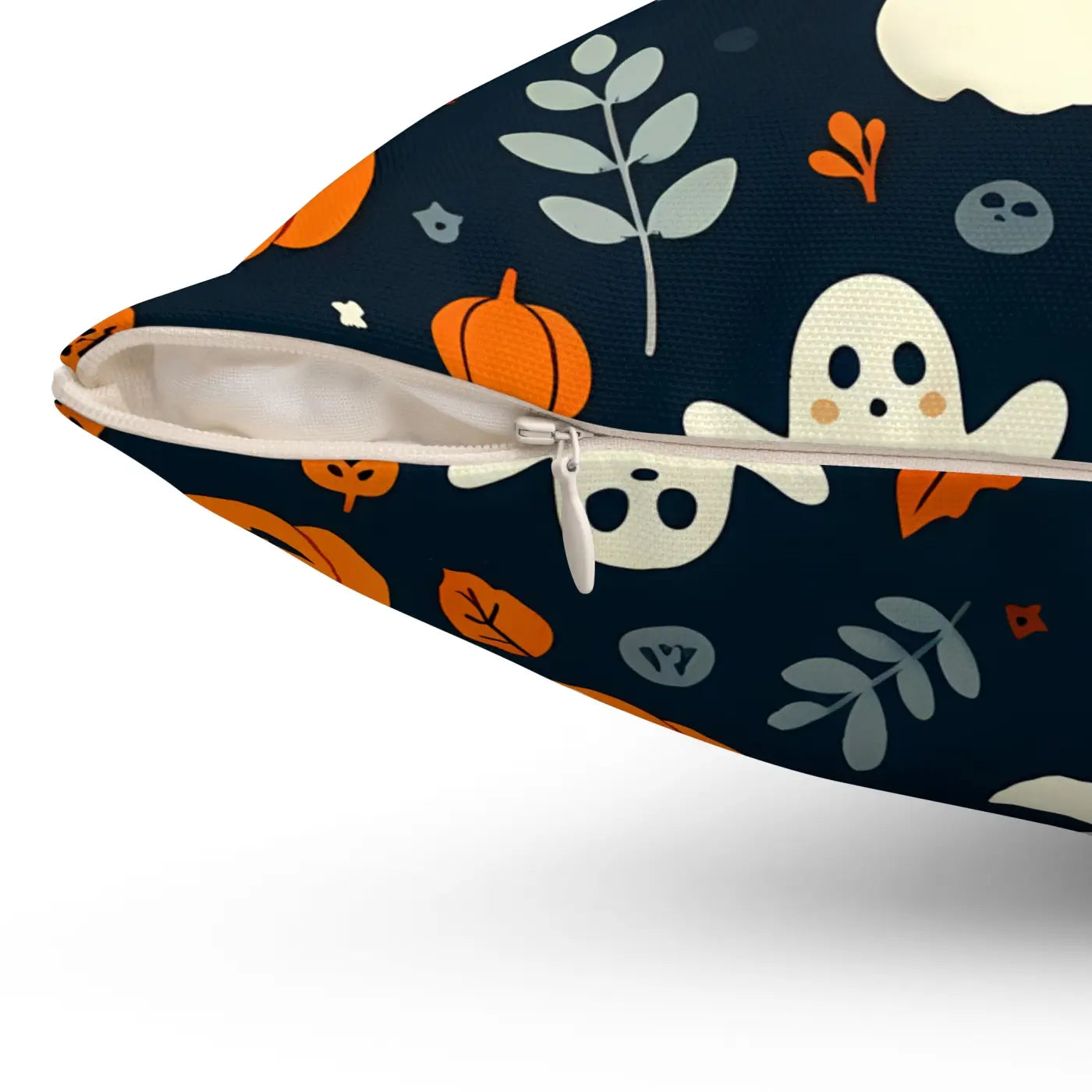 Jack O Lantern Spun Polyester Square Pillow - Halloween - DipaliZ