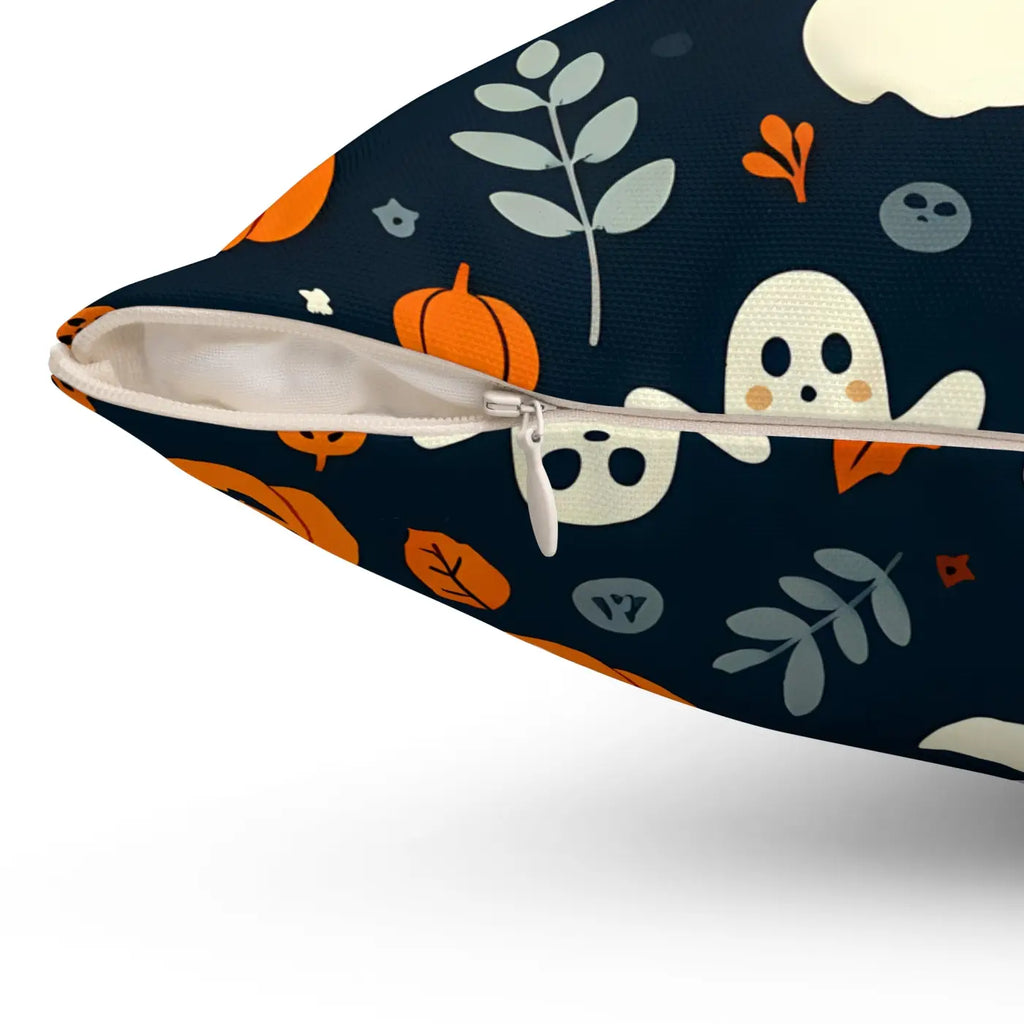 Jack O Lantern Spun Polyester Square Pillow - Halloween - DipaliZ