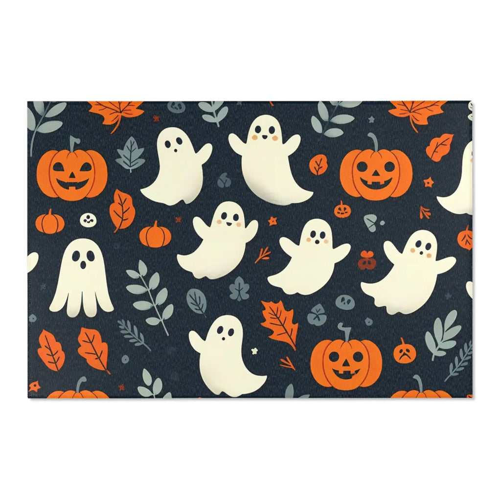 Spooky Jack-O-Lantern Area Rugs - Polyester Chenille - DipaliZ