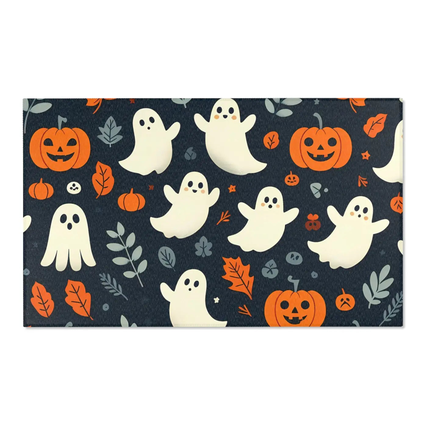 Spooky Jack-O-Lantern Area Rugs - Polyester Chenille - DipaliZ