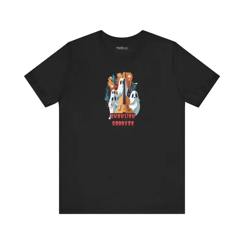 Ghoulish Grooves Ghosts Unisex Jersey Short Sleeve Tee - DipaliZ