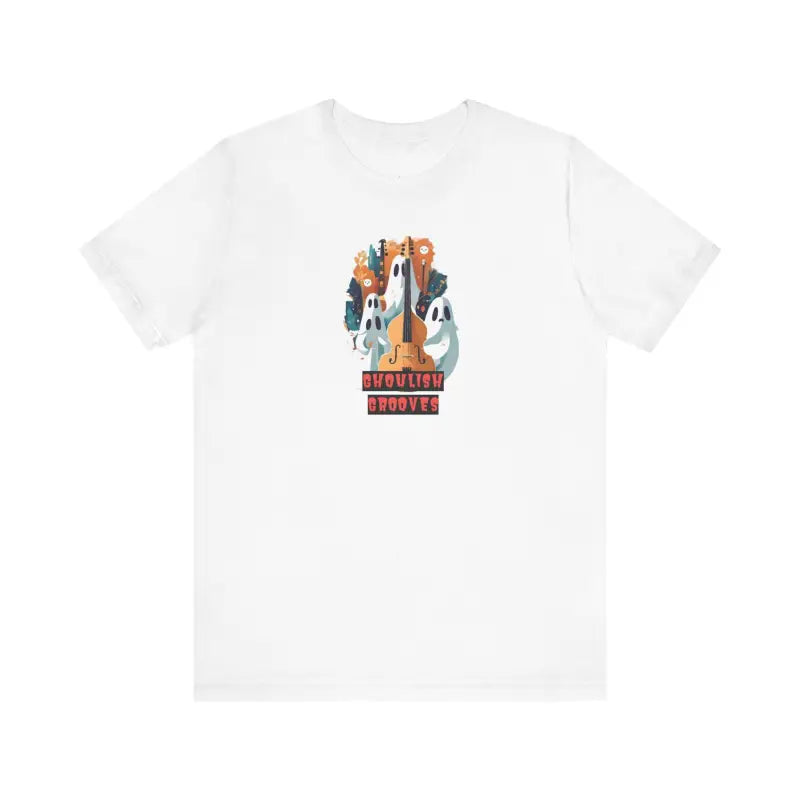 Ghoulish Grooves Ghosts Unisex Jersey Short Sleeve Tee - DipaliZ