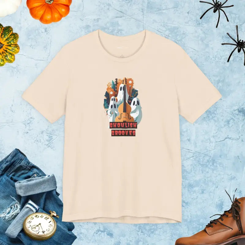 Ghoulish Grooves Ghosts Unisex Jersey Short Sleeve Tee - DipaliZ