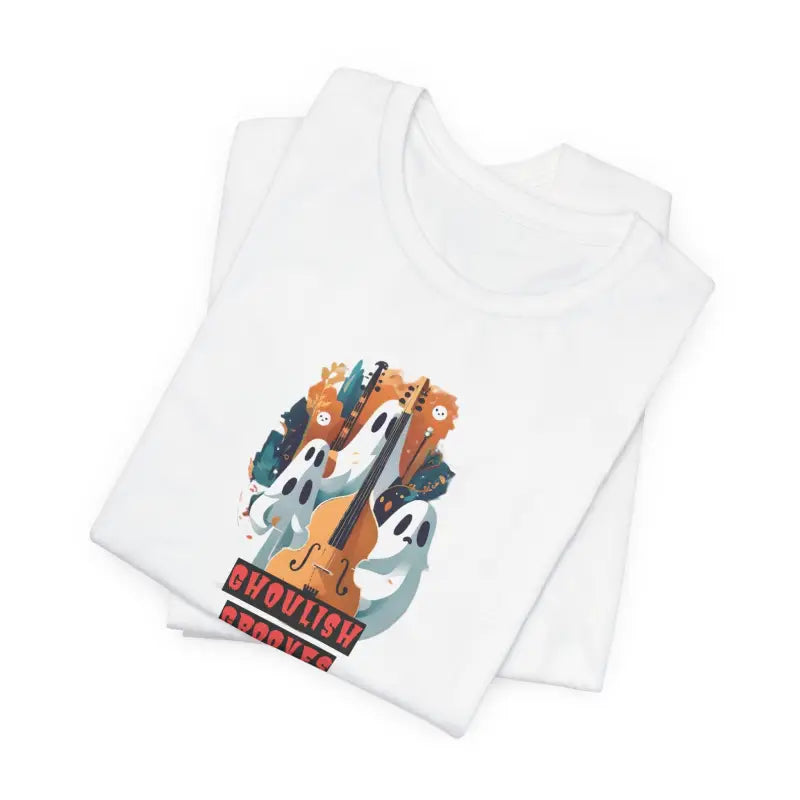 Ghoulish Grooves Ghosts Unisex Jersey Short Sleeve Tee - DipaliZ