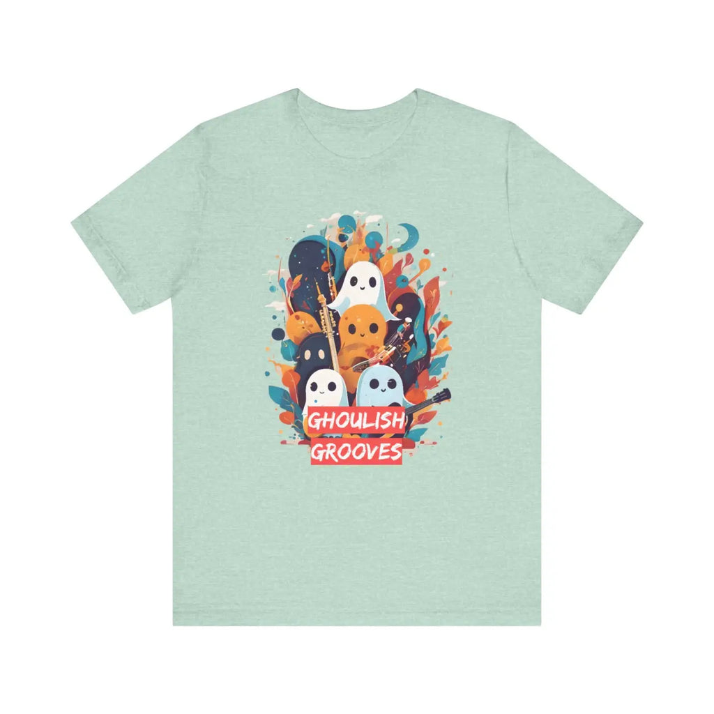 Ghoulish Grooves Unisex T-Shirt - Halloween Fun - DipaliZ