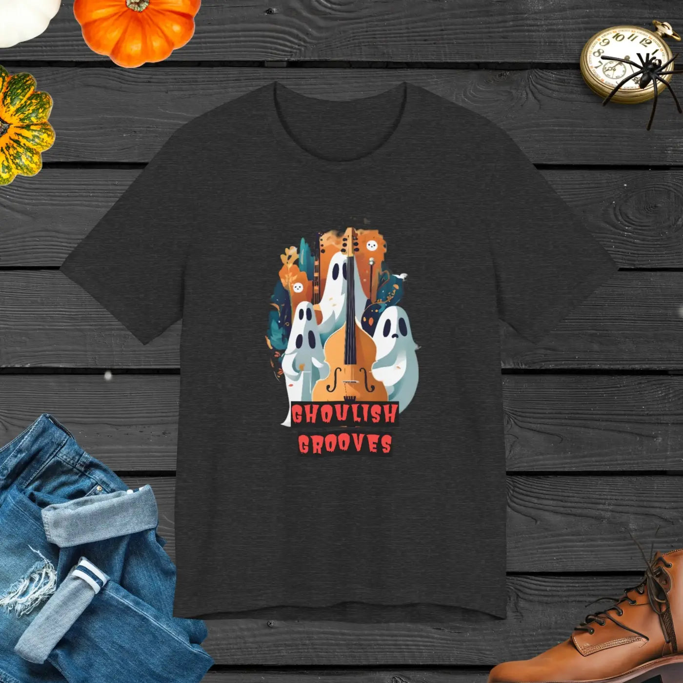 Ghoulish Grooves Unisex Jersey Tee - Electric Vibes - DipaliZ