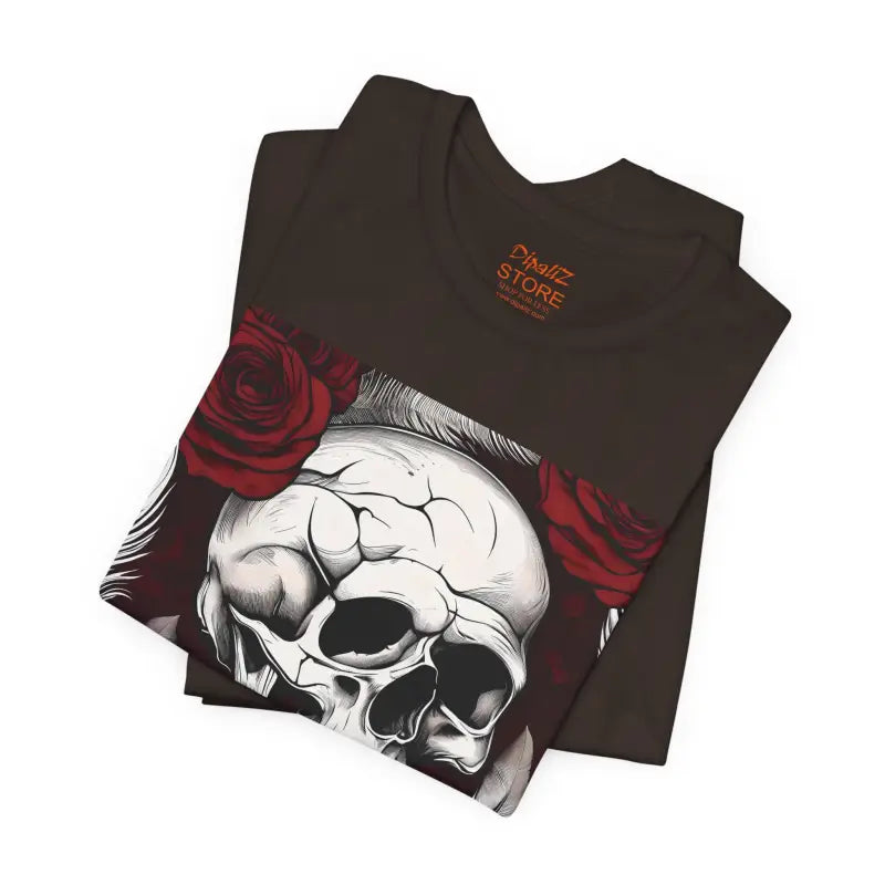 Skull With Roses Tee - Unisex Jersey Short Sleeve - DipaliZ
