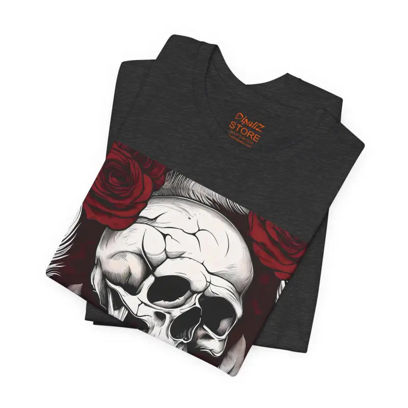 Skull With Roses Tee - Unisex Jersey Short Sleeve - DipaliZ
