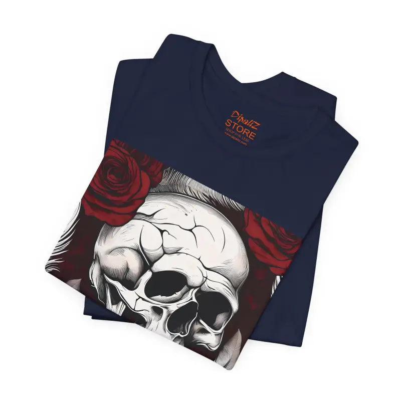Skull With Roses Tee - Unisex Jersey Short Sleeve - DipaliZ