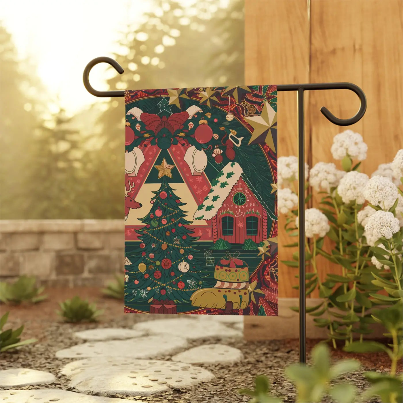 Festive Gingerbread House Banners - Magical Holiday Display - DipaliZ